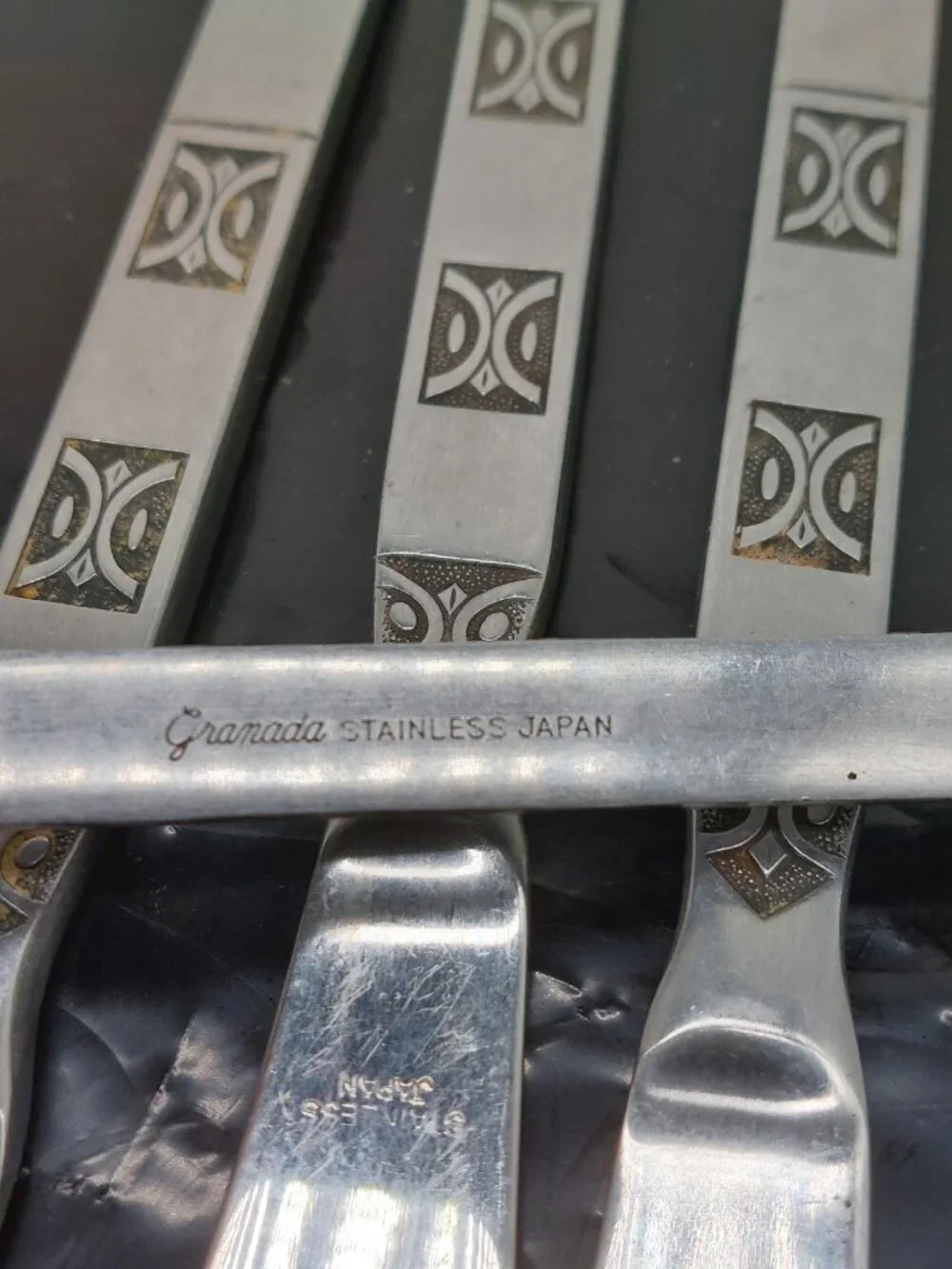 Granada GRN1 Forks Knives Spoons Stainless Lot of 9